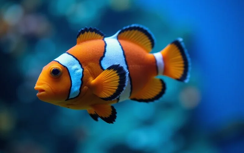 Close-up of healthy clownfish with vibrant color showing post-quarantine readiness