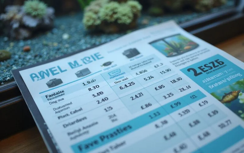 Cost and equipment comparison FOWLR vs reef, brand colors