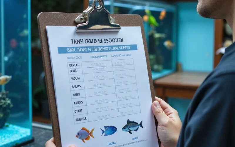 Size-to-stocking quick reference chart, brand colors